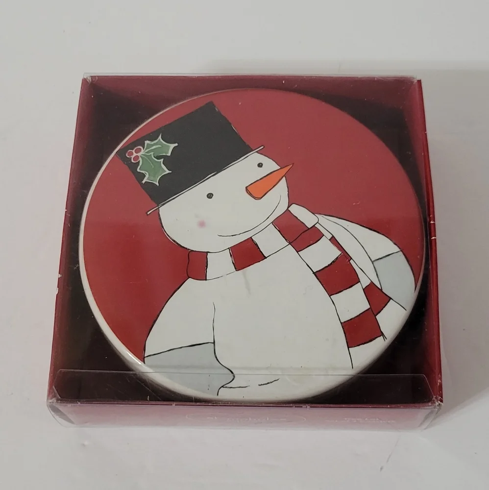 St.Nocholas Square Snowman Coaster Set